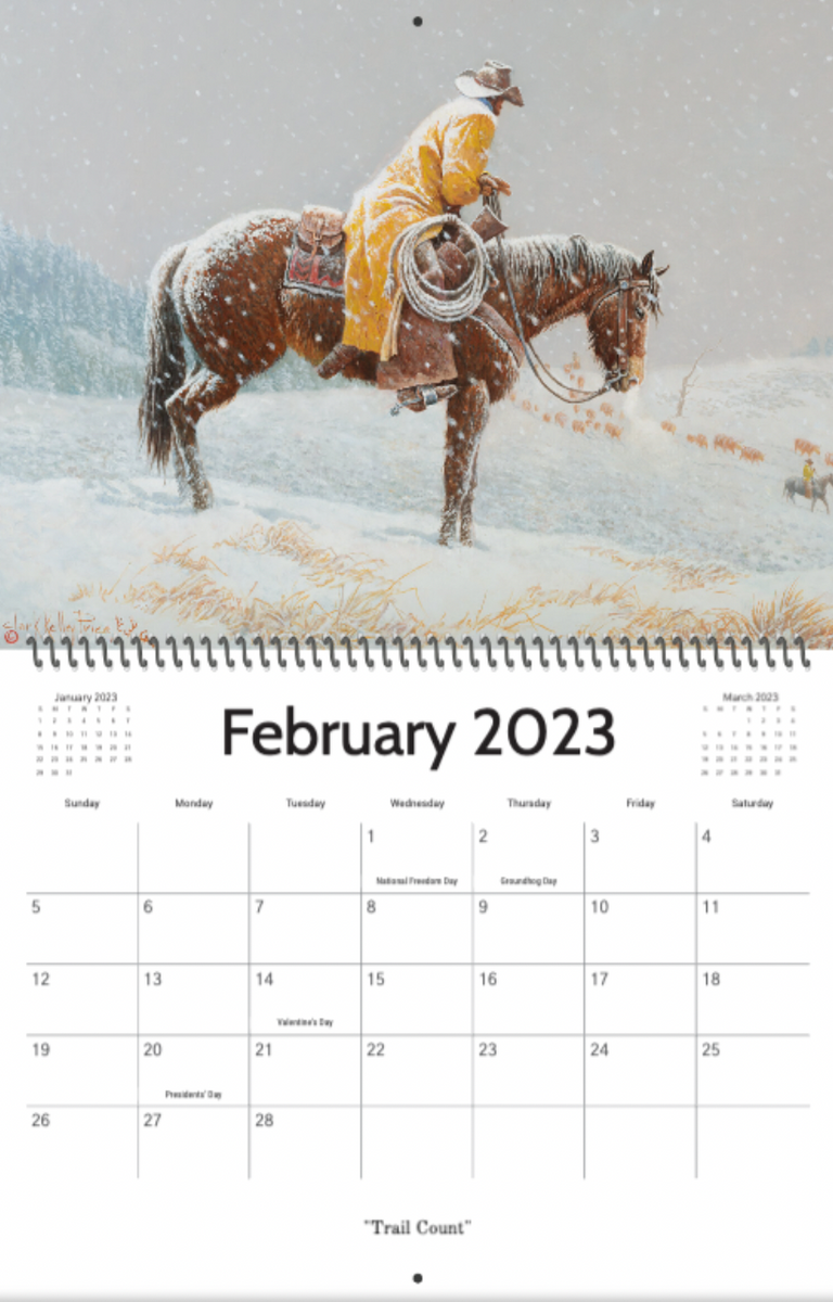 Long Live the West 2023 Western Calendar Clark Kelley Price