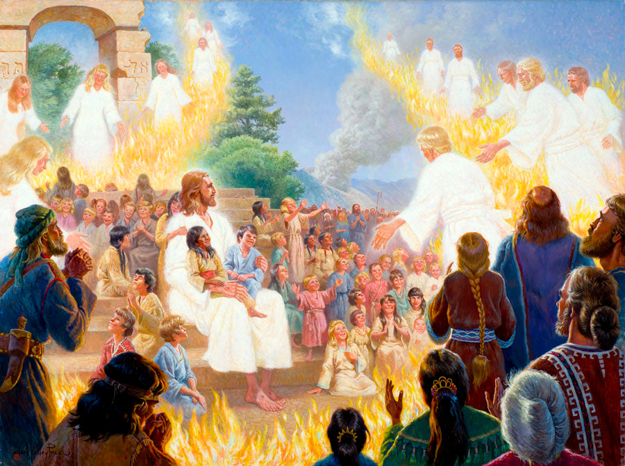Christ Blesses the Children at Bountiful