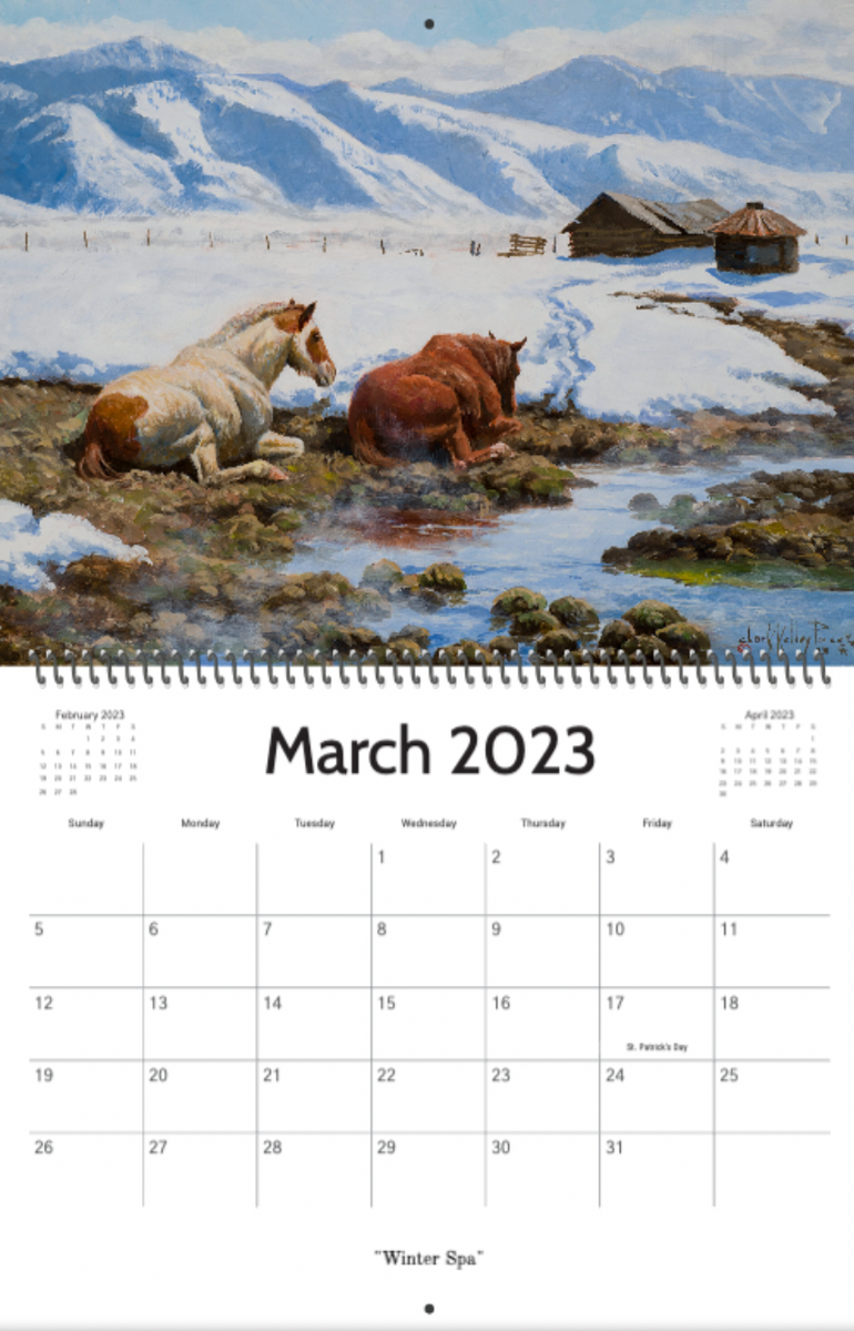 Long Live the West 2023 Western Calendar Clark Kelley Price
