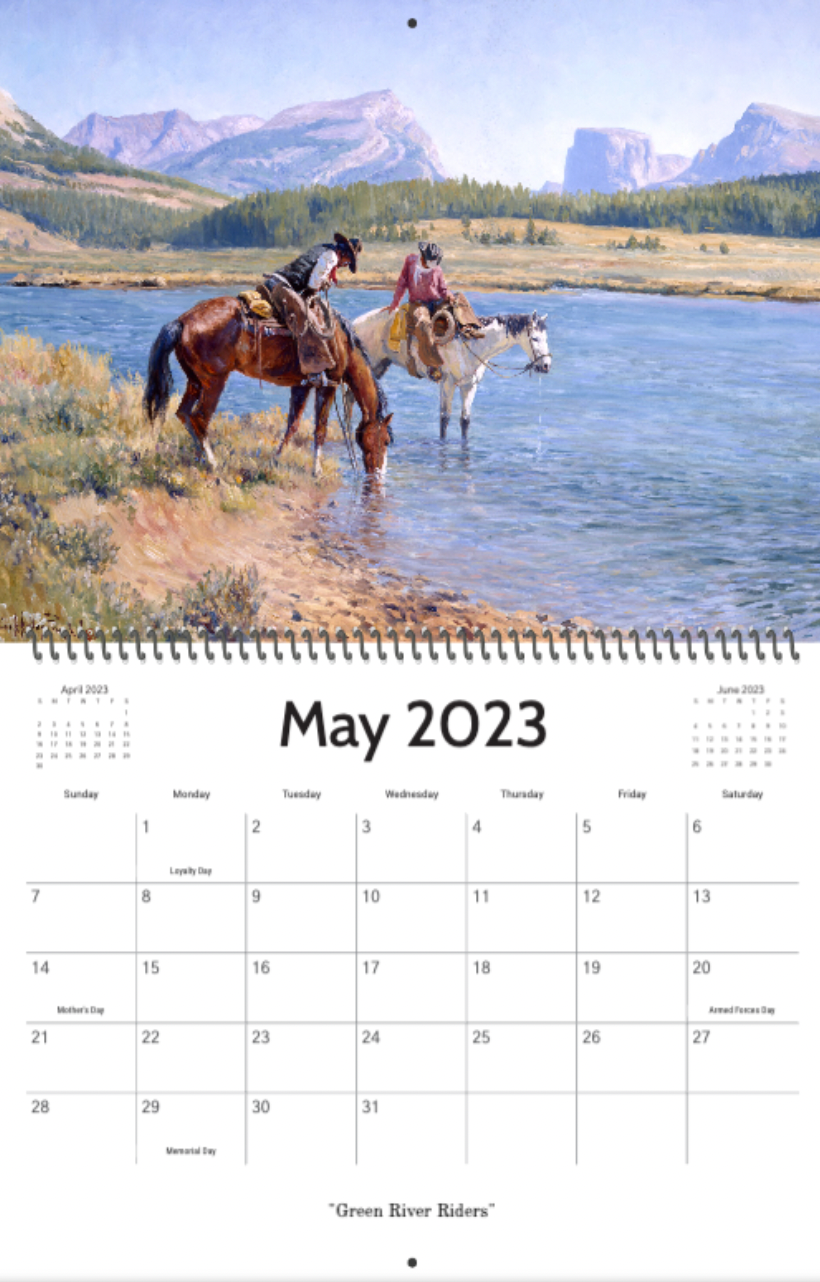 Long Live the West 2023 Western Calendar Clark Kelley Price